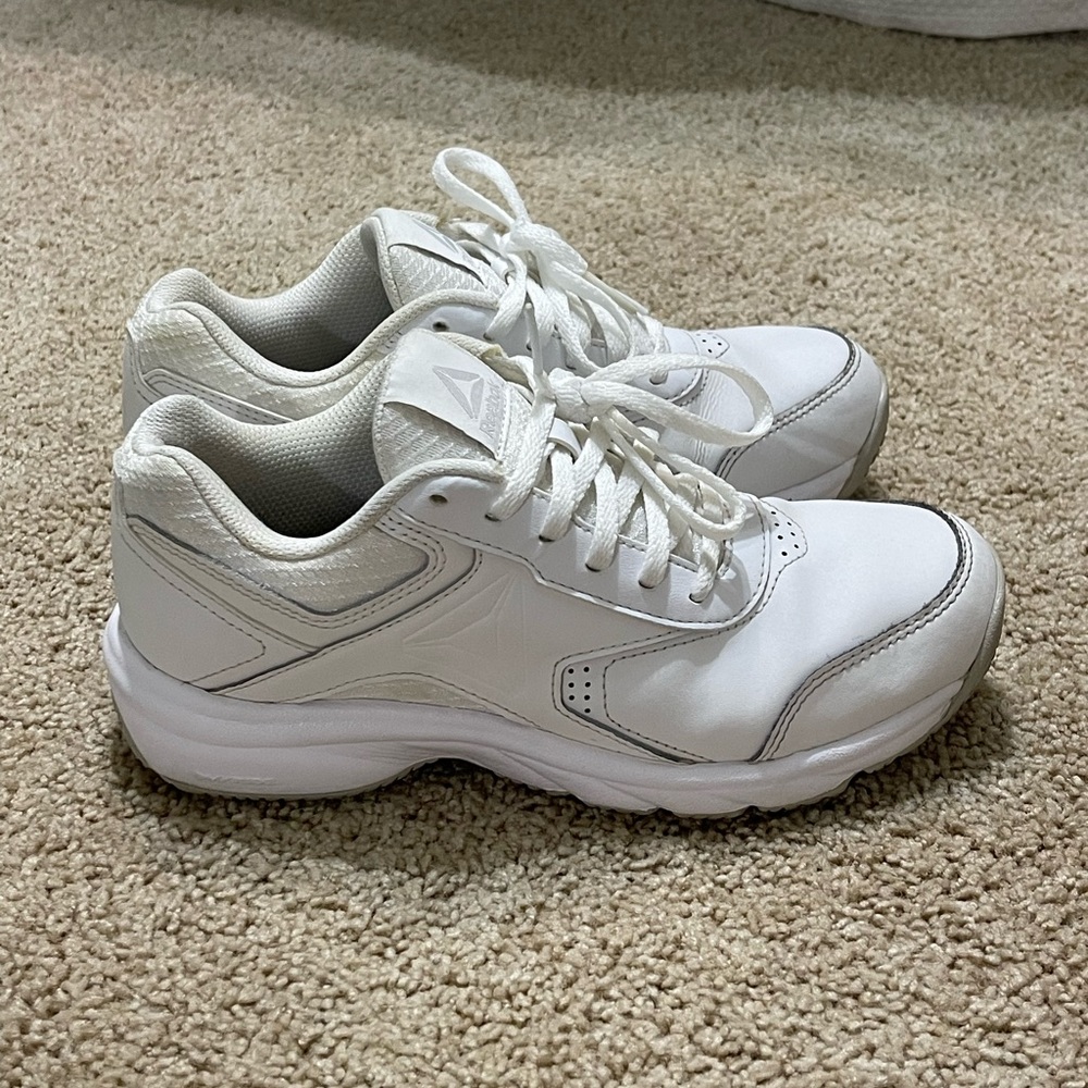 Reebok Work N Cushion White Sneakers with Chunky Supportive Design